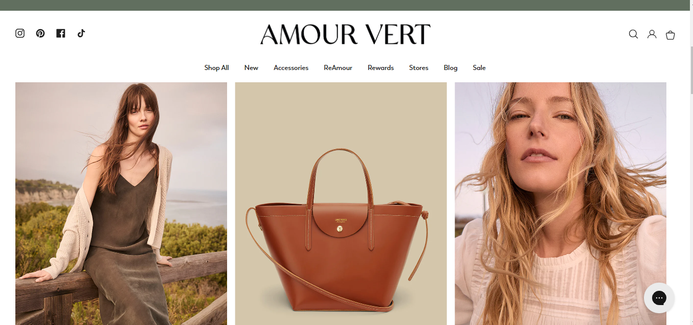 Online store of Amour Vert