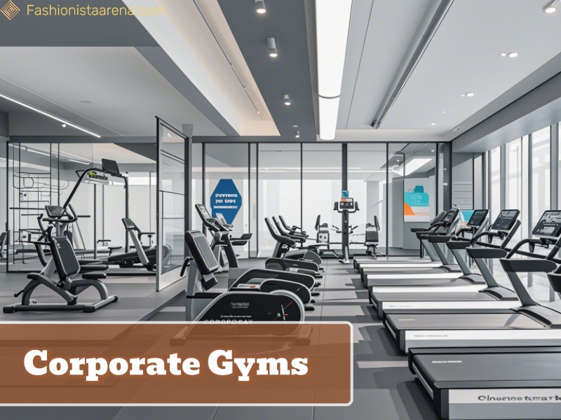 A visual representation of corporate gyms located, showcasing modern fitness facilities and equipment.