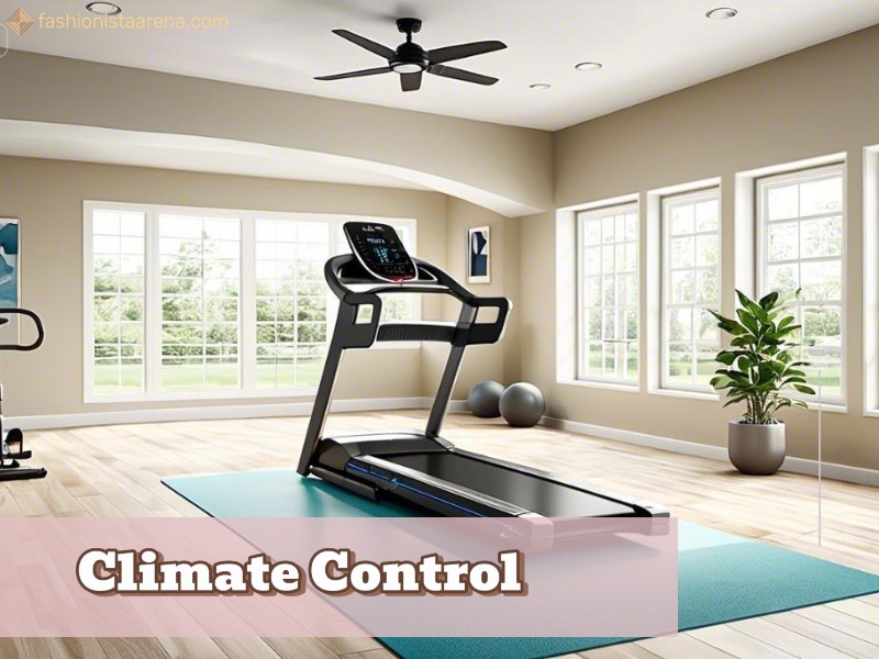 A home gym with comfortable climate