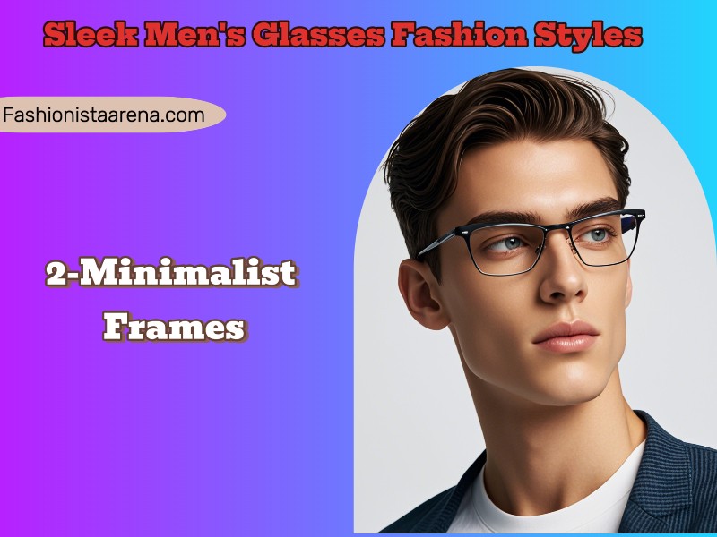 minimalist frames designed for men, showcasing a sleek and modern aesthetic suitable for various styles