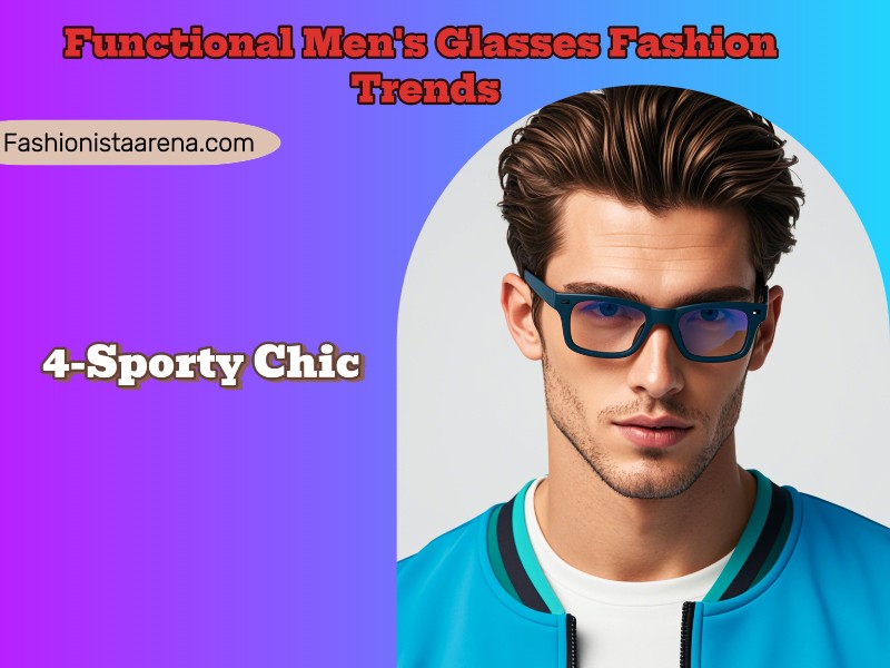 Fashion-forward men's glasses designed for functionality, reflecting current trends in eyewear aesthetics.